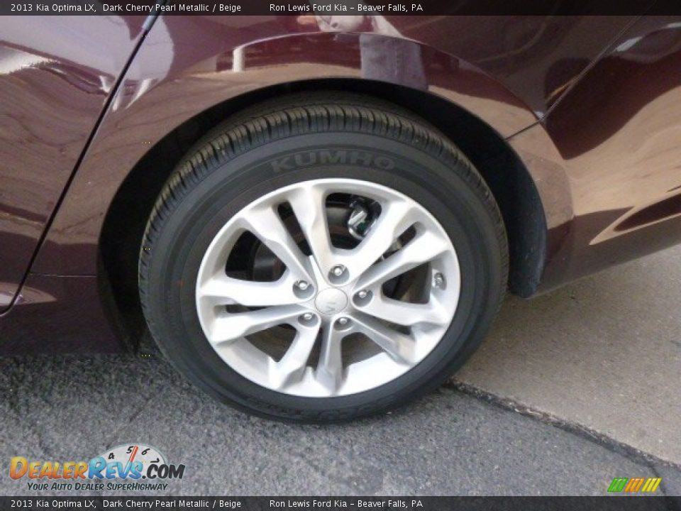 2013 Kia Optima LX Dark Cherry Pearl Metallic / Beige Photo #9
