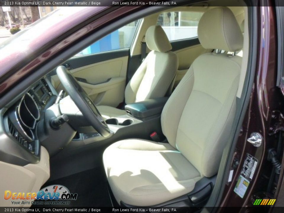 2013 Kia Optima LX Dark Cherry Pearl Metallic / Beige Photo #10