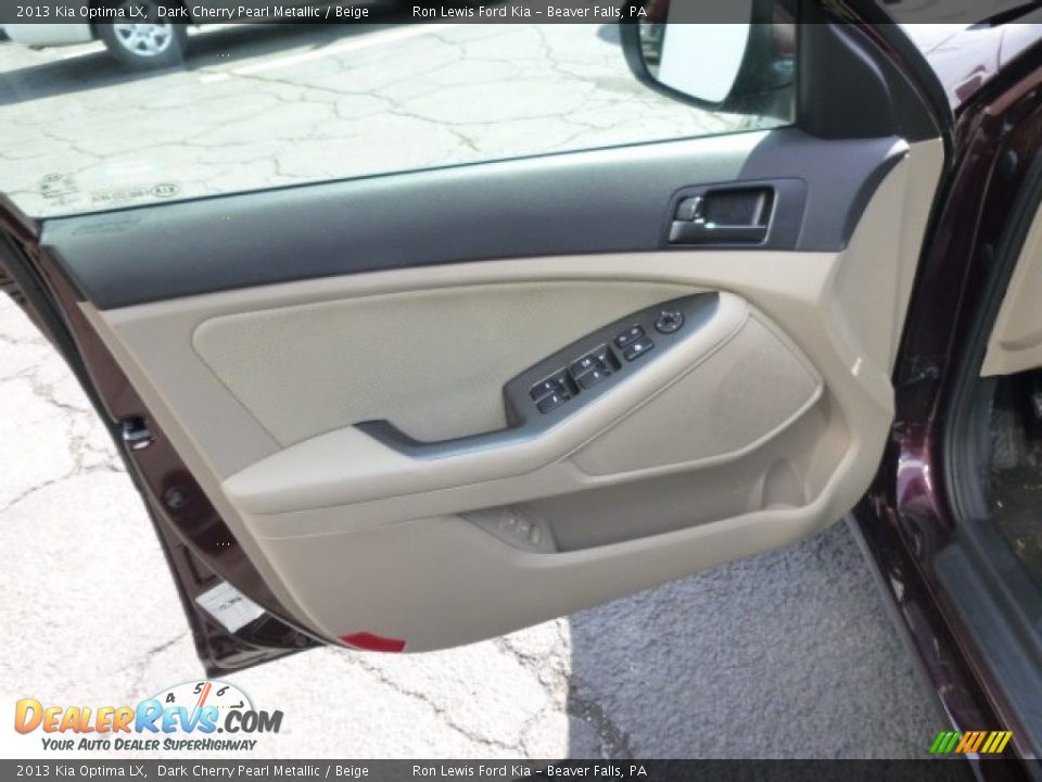 2013 Kia Optima LX Dark Cherry Pearl Metallic / Beige Photo #11