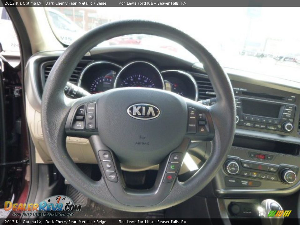 2013 Kia Optima LX Dark Cherry Pearl Metallic / Beige Photo #18