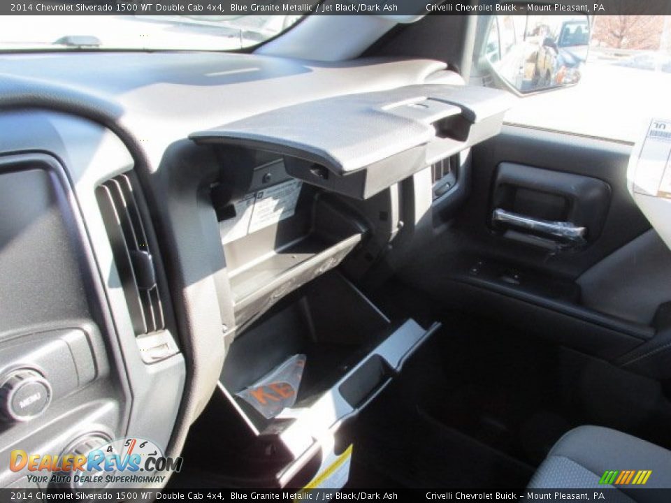2014 Chevrolet Silverado 1500 WT Double Cab 4x4 Blue Granite Metallic / Jet Black/Dark Ash Photo #13