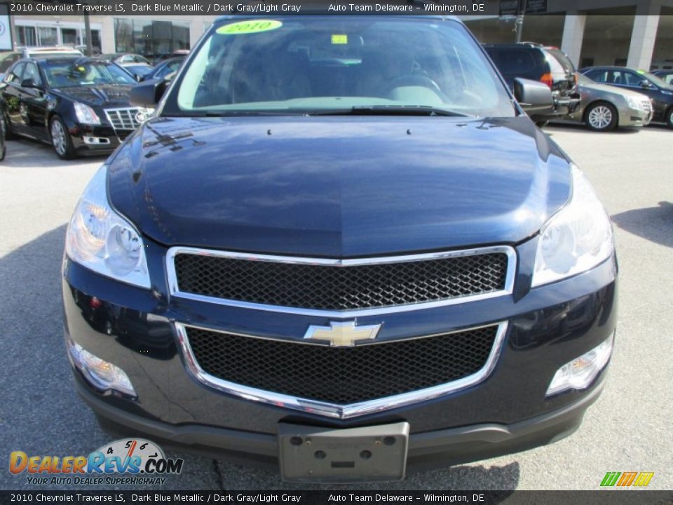 2010 Chevrolet Traverse LS Dark Blue Metallic / Dark Gray/Light Gray Photo #9