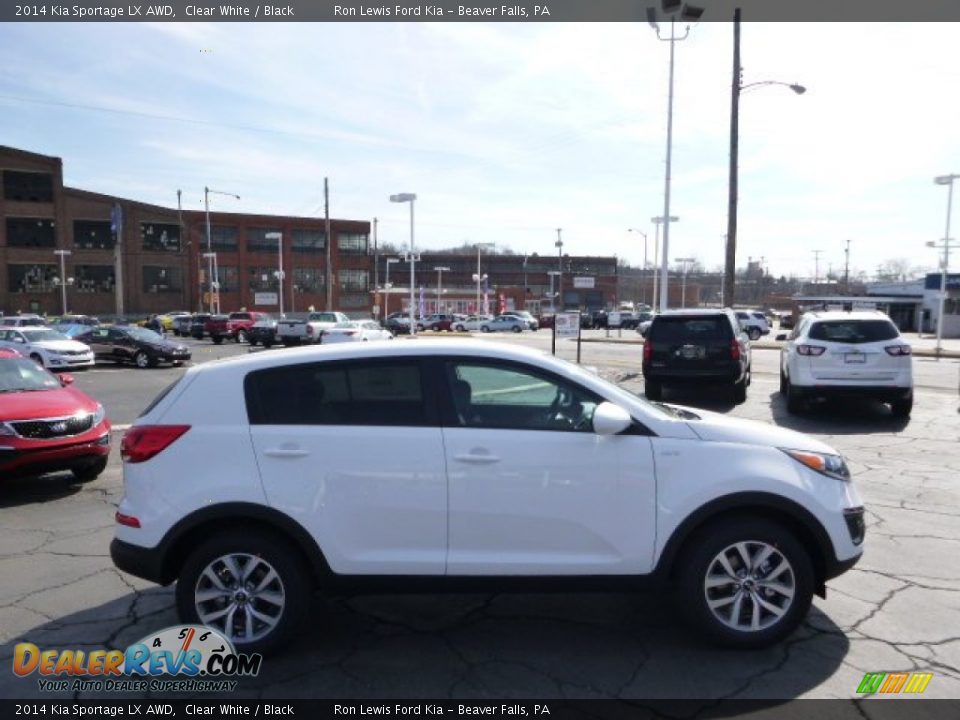 2014 Kia Sportage LX AWD Clear White / Black Photo #1