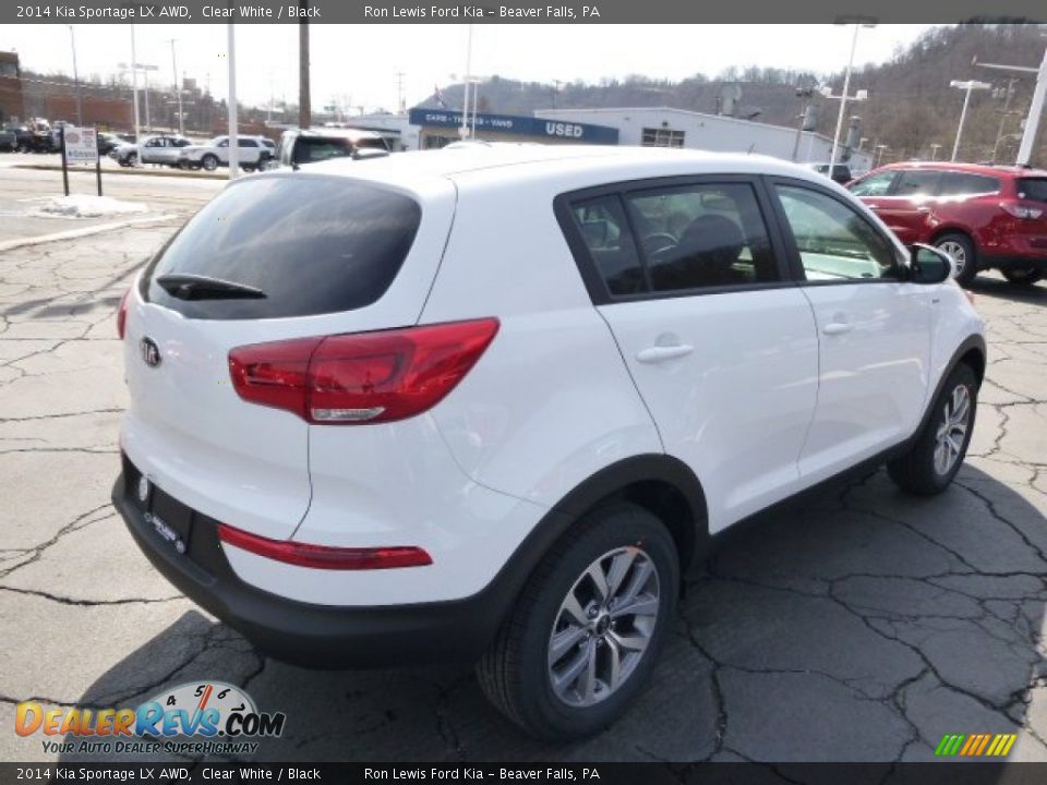 2014 Kia Sportage LX AWD Clear White / Black Photo #8
