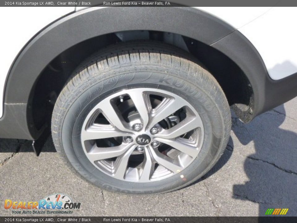 2014 Kia Sportage LX AWD Clear White / Black Photo #9