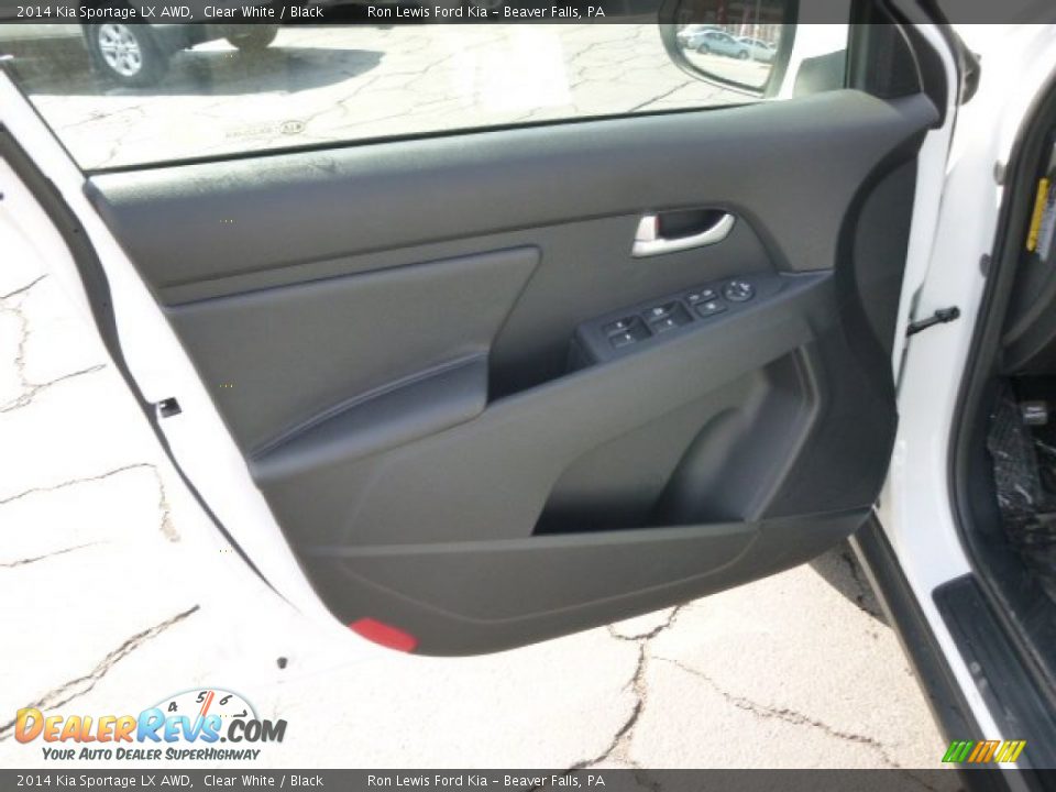 2014 Kia Sportage LX AWD Clear White / Black Photo #11