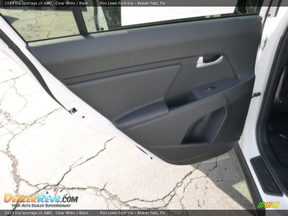 2014 Kia Sportage LX AWD Clear White / Black Photo #13