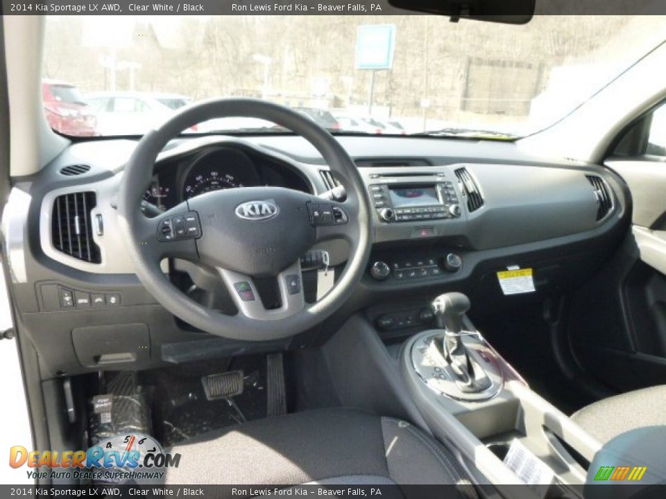 2014 Kia Sportage LX AWD Clear White / Black Photo #14