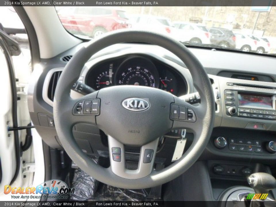 2014 Kia Sportage LX AWD Clear White / Black Photo #18