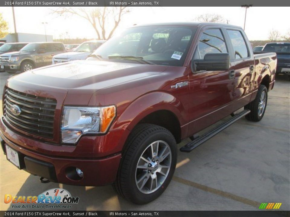 2014 Ford F150 STX SuperCrew 4x4 Sunset / Black Photo #1