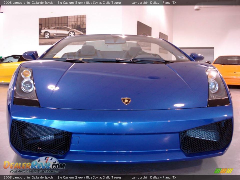 2008 Lamborghini Gallardo Spyder Blu Caelum (Blue) / Blue Scylla/Giallo Taurus Photo #6