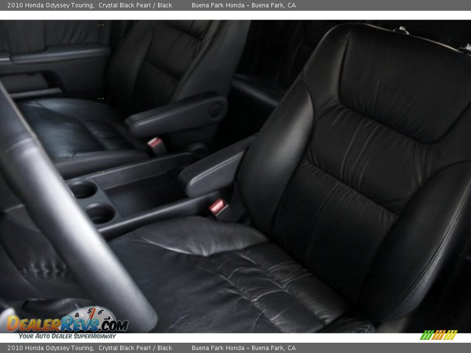 2010 Honda Odyssey Touring Crystal Black Pearl / Black Photo #13