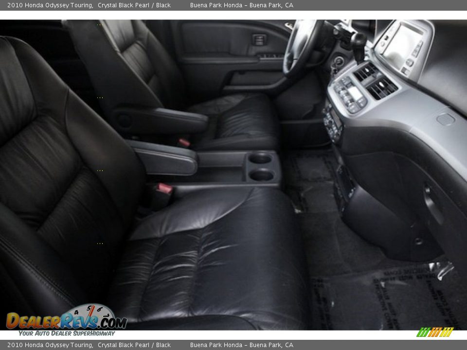 2010 Honda Odyssey Touring Crystal Black Pearl / Black Photo #25