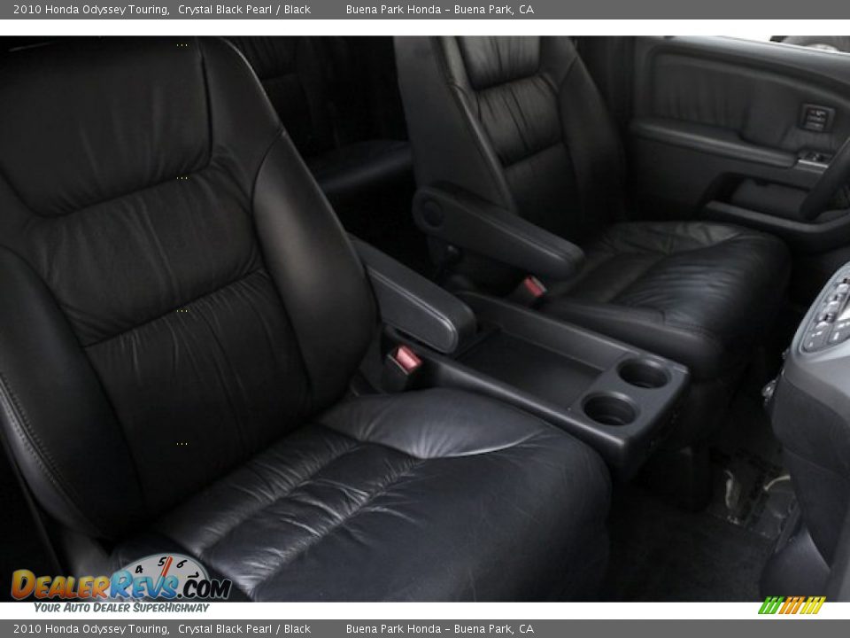 2010 Honda Odyssey Touring Crystal Black Pearl / Black Photo #27