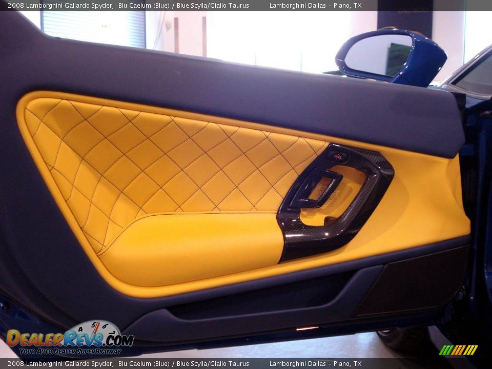 2008 Lamborghini Gallardo Spyder Blu Caelum (Blue) / Blue Scylla/Giallo Taurus Photo #12