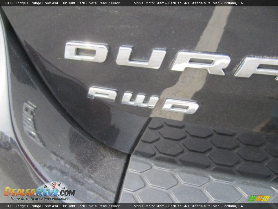 2012 Dodge Durango Crew AWD Brilliant Black Crystal Pearl / Black Photo #6