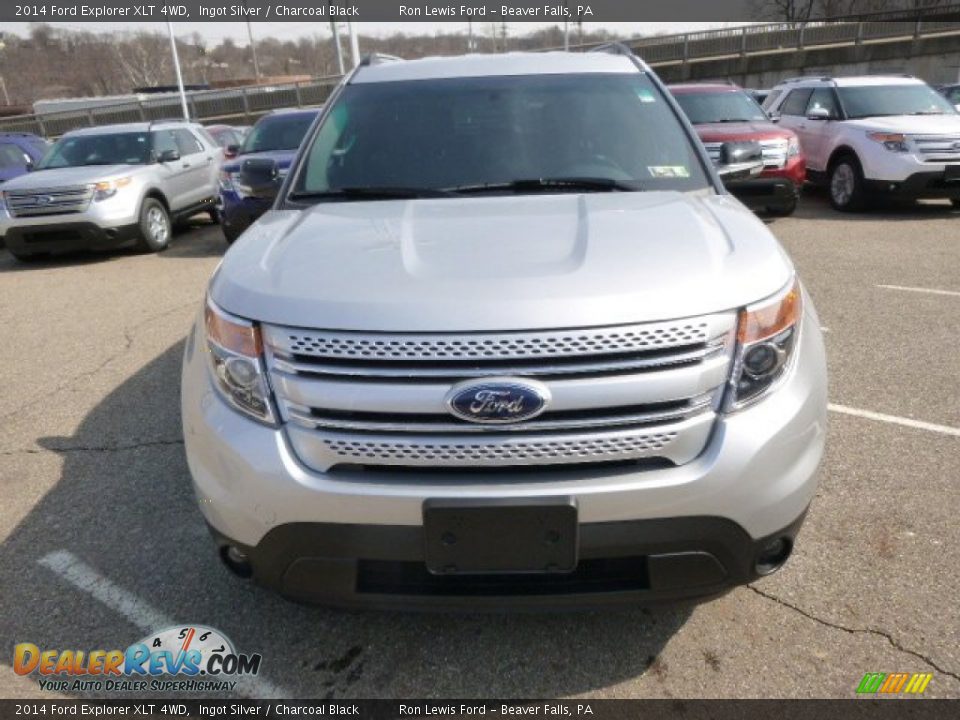 2014 Ford Explorer XLT 4WD Ingot Silver / Charcoal Black Photo #3