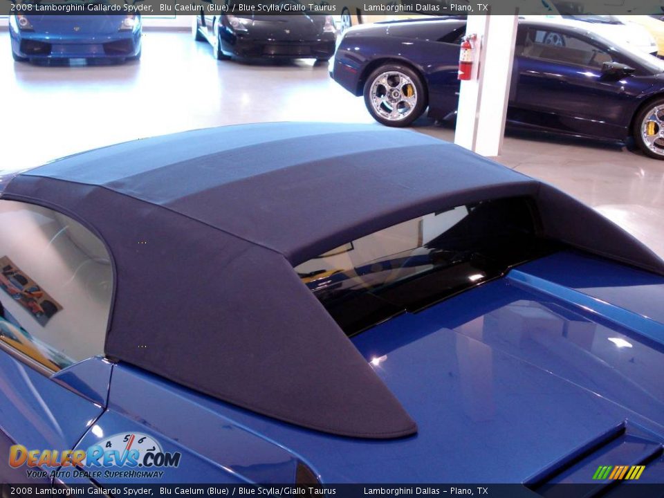 2008 Lamborghini Gallardo Spyder Blu Caelum (Blue) / Blue Scylla/Giallo Taurus Photo #21