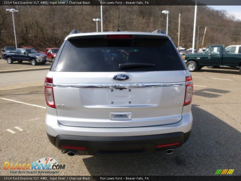 2014 Ford Explorer XLT 4WD Ingot Silver / Charcoal Black Photo #7