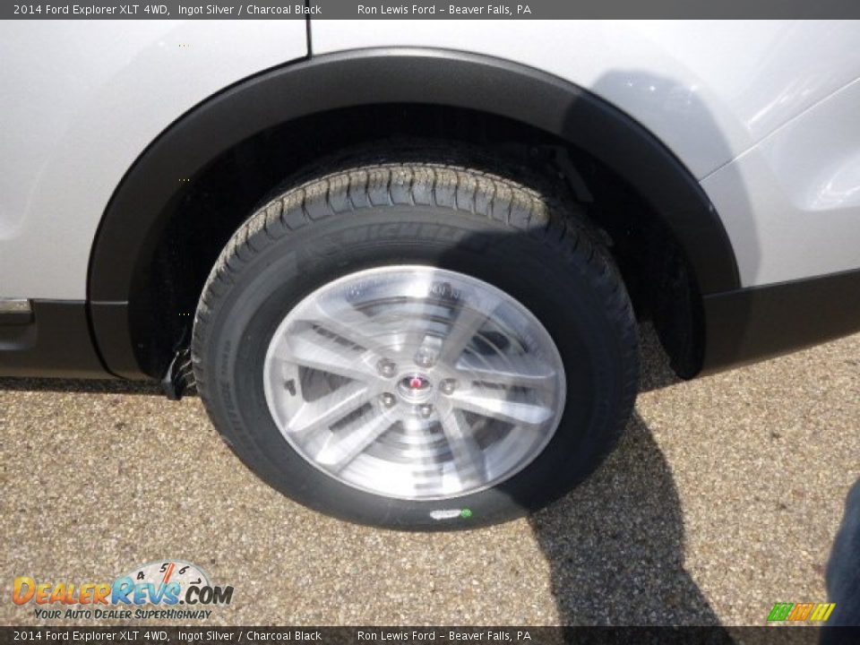 2014 Ford Explorer XLT 4WD Ingot Silver / Charcoal Black Photo #9
