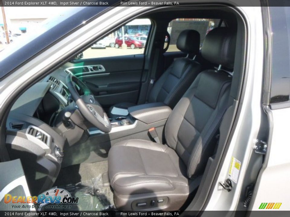 2014 Ford Explorer XLT 4WD Ingot Silver / Charcoal Black Photo #10