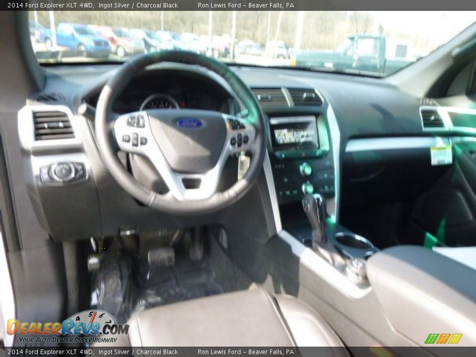 2014 Ford Explorer XLT 4WD Ingot Silver / Charcoal Black Photo #13