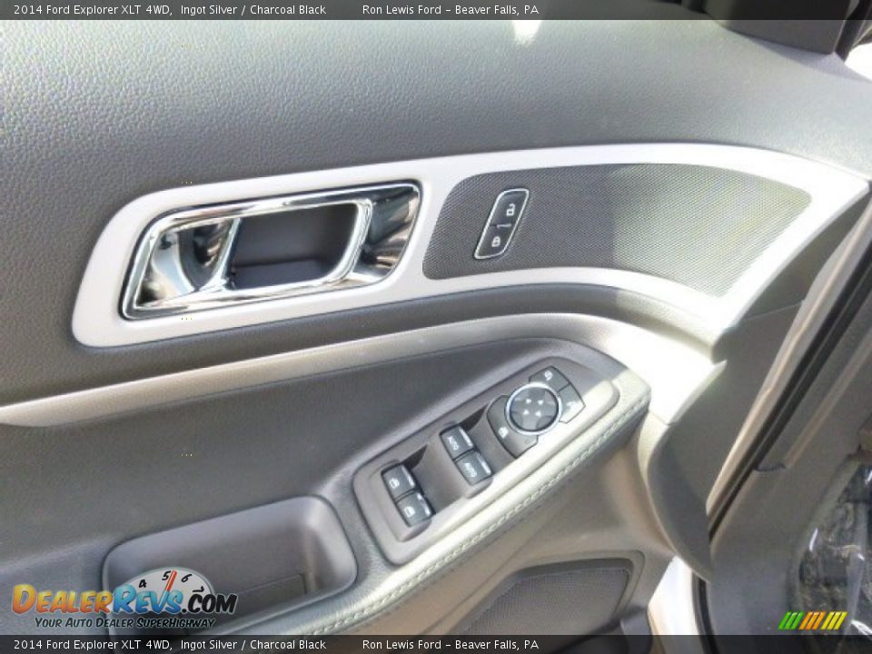 2014 Ford Explorer XLT 4WD Ingot Silver / Charcoal Black Photo #14