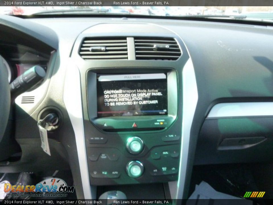 2014 Ford Explorer XLT 4WD Ingot Silver / Charcoal Black Photo #16
