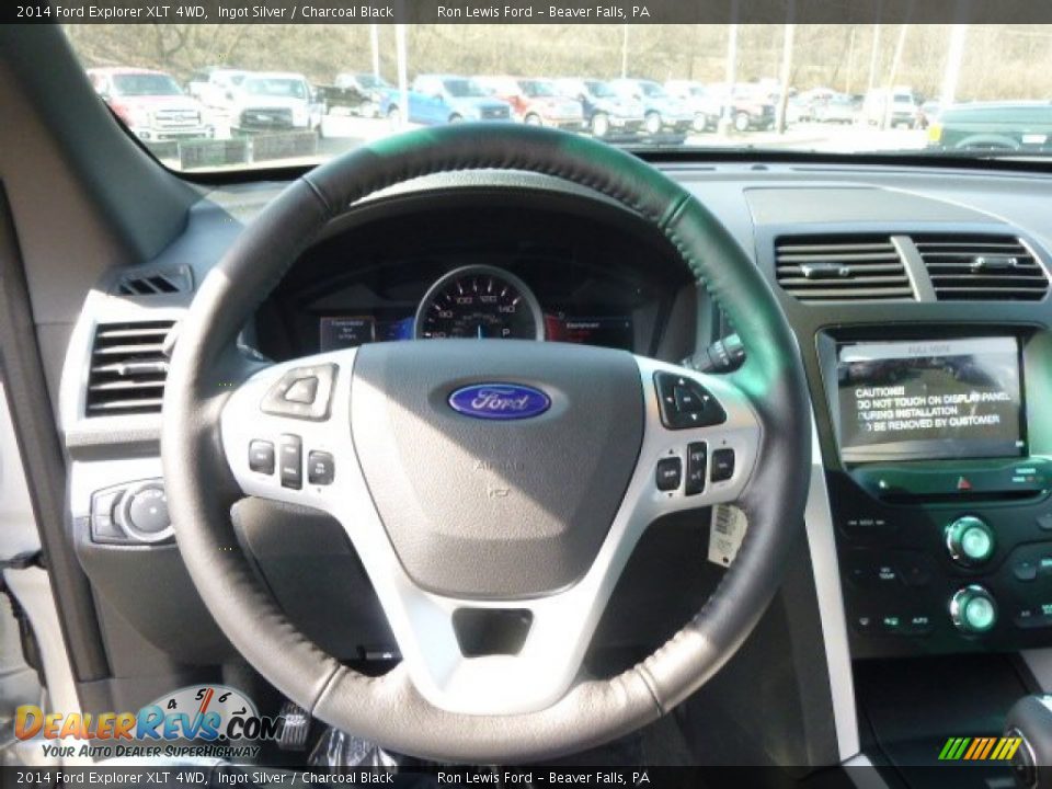 2014 Ford Explorer XLT 4WD Ingot Silver / Charcoal Black Photo #19
