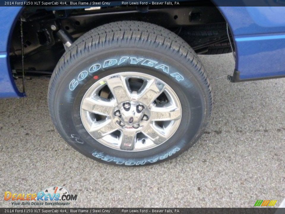 2014 Ford F150 XLT SuperCab 4x4 Blue Flame / Steel Grey Photo #9
