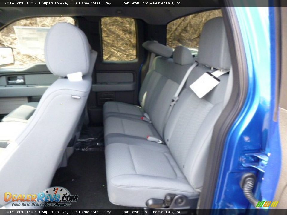 2014 Ford F150 XLT SuperCab 4x4 Blue Flame / Steel Grey Photo #11