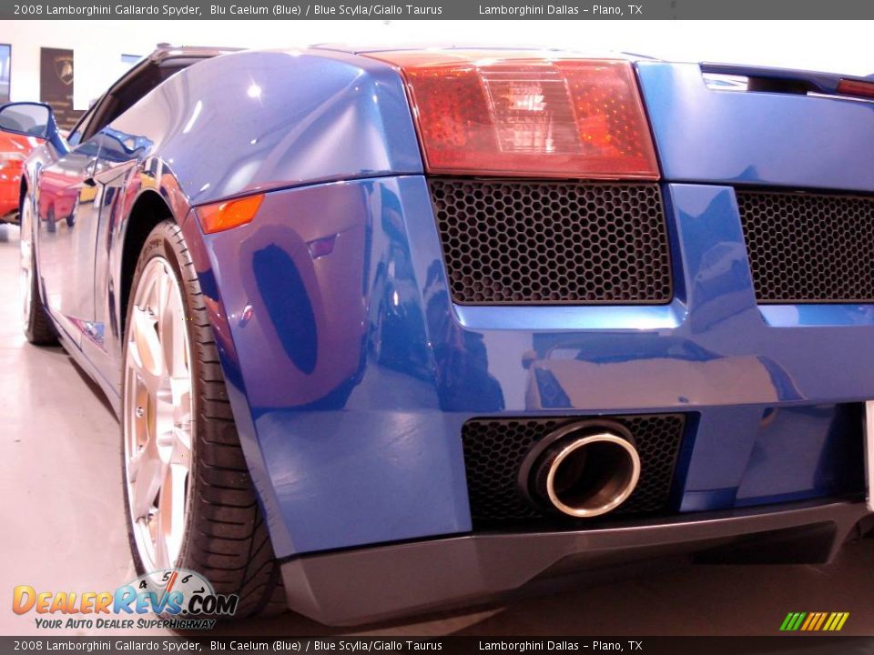 2008 Lamborghini Gallardo Spyder Blu Caelum (Blue) / Blue Scylla/Giallo Taurus Photo #23