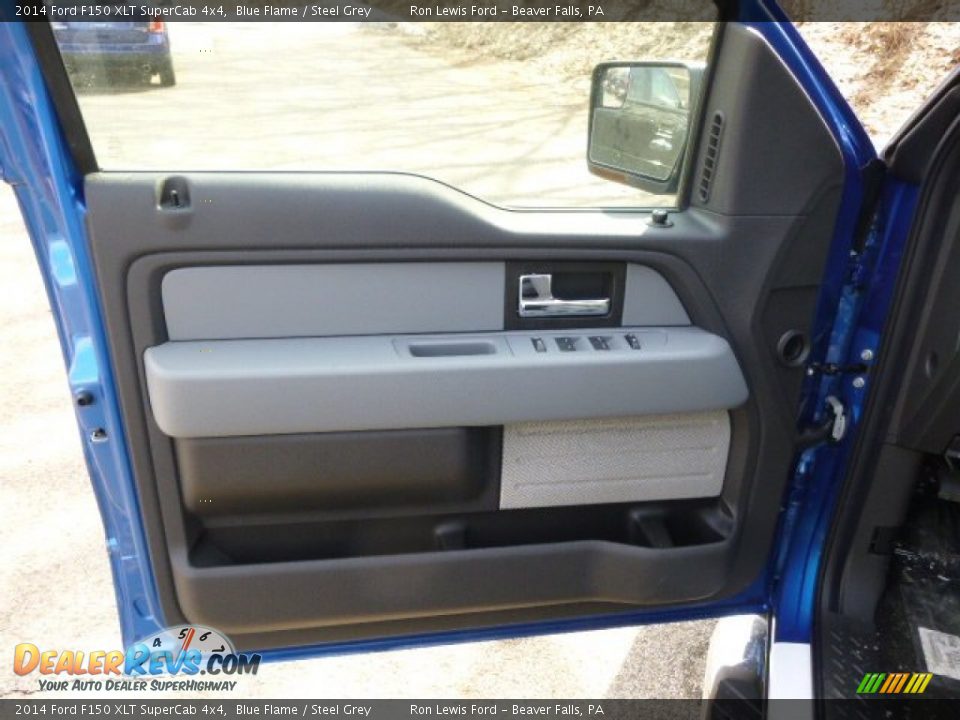 2014 Ford F150 XLT SuperCab 4x4 Blue Flame / Steel Grey Photo #14
