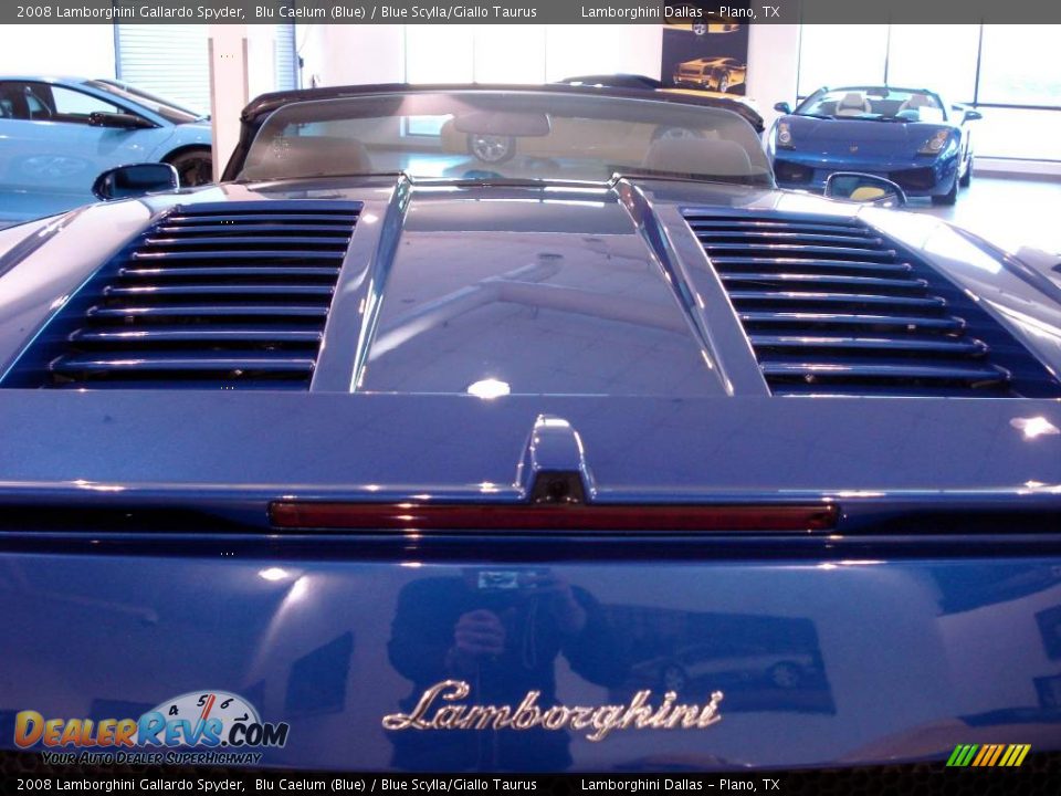 2008 Lamborghini Gallardo Spyder Blu Caelum (Blue) / Blue Scylla/Giallo Taurus Photo #24