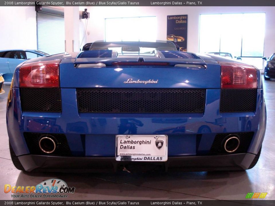 2008 Lamborghini Gallardo Spyder Blu Caelum (Blue) / Blue Scylla/Giallo Taurus Photo #25