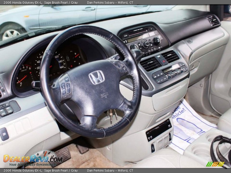 2006 Honda Odyssey EX-L Sage Brush Pearl / Gray Photo #5