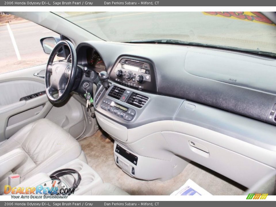 2006 Honda Odyssey EX-L Sage Brush Pearl / Gray Photo #9