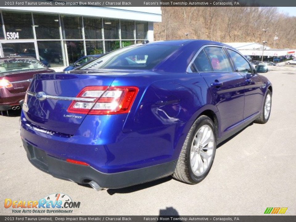 2013 Ford Taurus Limited Deep Impact Blue Metallic / Charcoal Black Photo #2