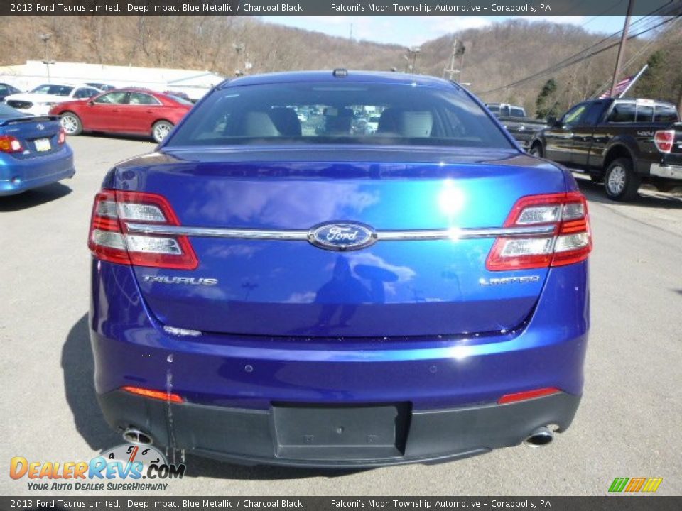 2013 Ford Taurus Limited Deep Impact Blue Metallic / Charcoal Black Photo #3