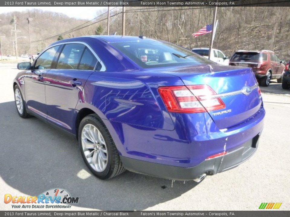 2013 Ford Taurus Limited Deep Impact Blue Metallic / Charcoal Black Photo #4