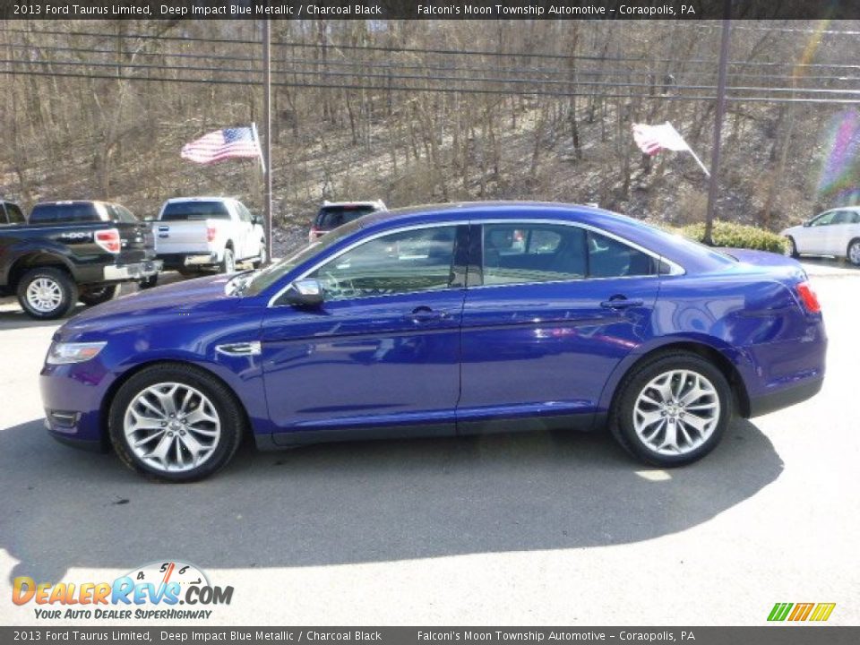 2013 Ford Taurus Limited Deep Impact Blue Metallic / Charcoal Black Photo #5