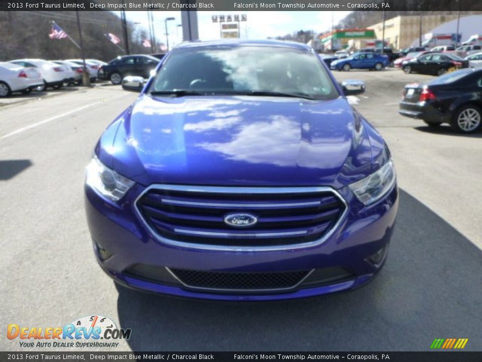 2013 Ford Taurus Limited Deep Impact Blue Metallic / Charcoal Black Photo #7