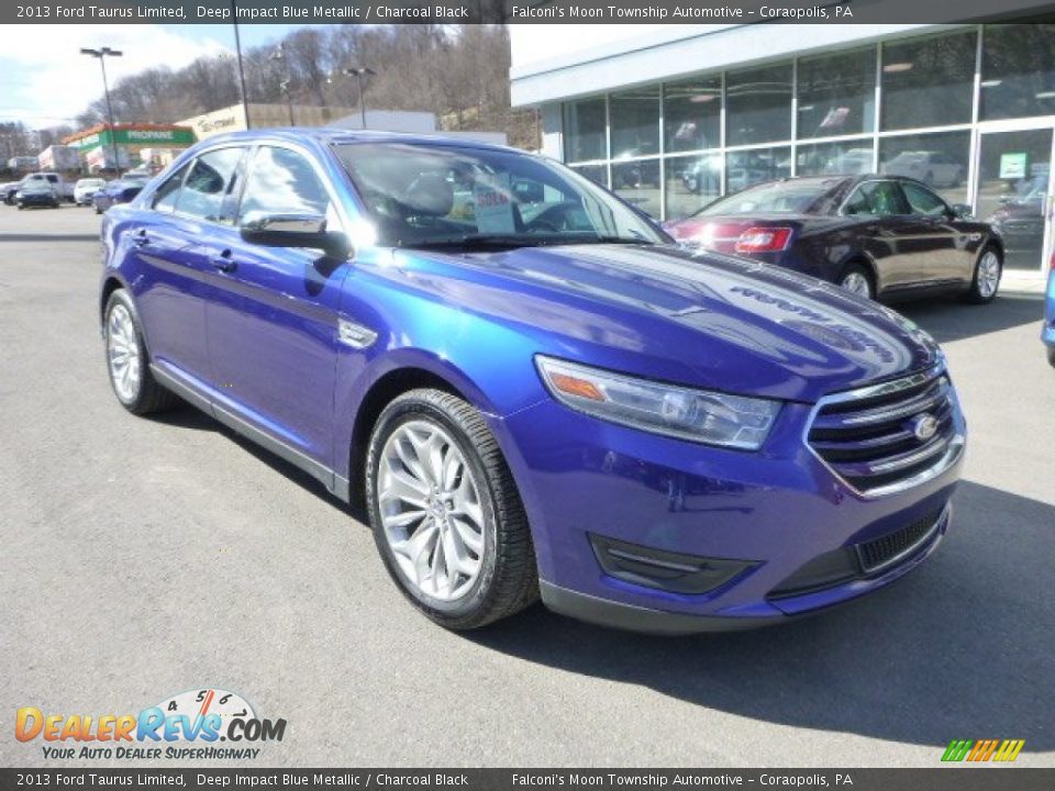2013 Ford Taurus Limited Deep Impact Blue Metallic / Charcoal Black Photo #8