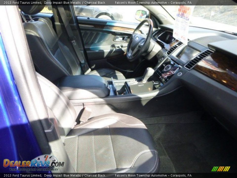 2013 Ford Taurus Limited Deep Impact Blue Metallic / Charcoal Black Photo #10