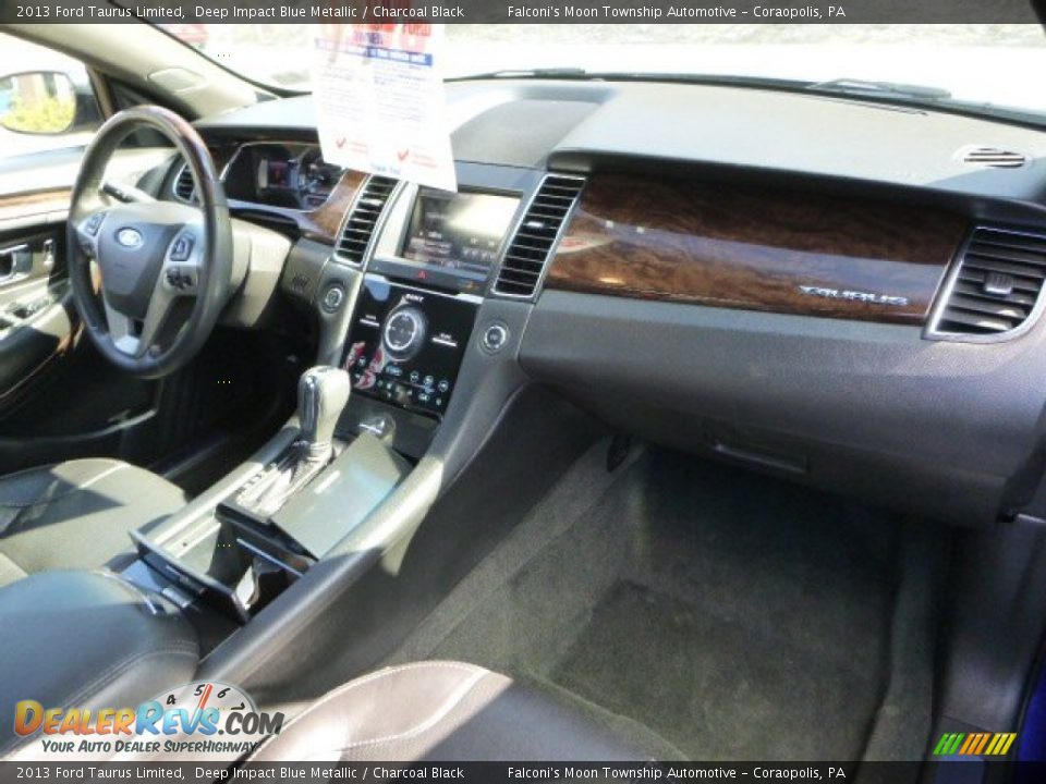 2013 Ford Taurus Limited Deep Impact Blue Metallic / Charcoal Black Photo #11