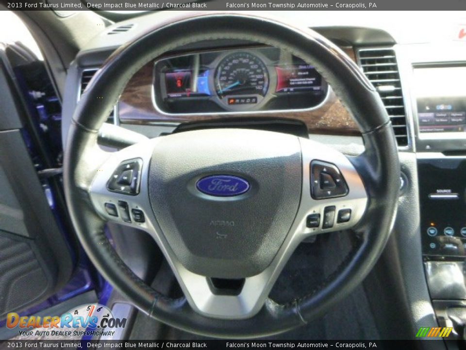 2013 Ford Taurus Limited Deep Impact Blue Metallic / Charcoal Black Photo #21