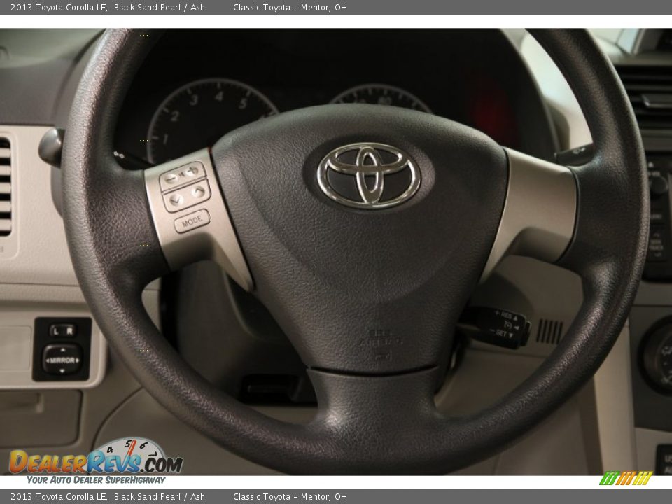 2013 Toyota Corolla LE Black Sand Pearl / Ash Photo #8