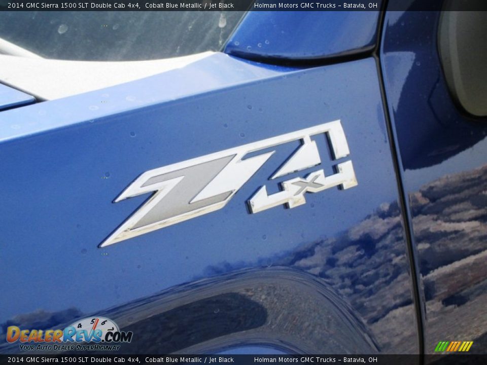 2014 GMC Sierra 1500 SLT Double Cab 4x4 Cobalt Blue Metallic / Jet Black Photo #5