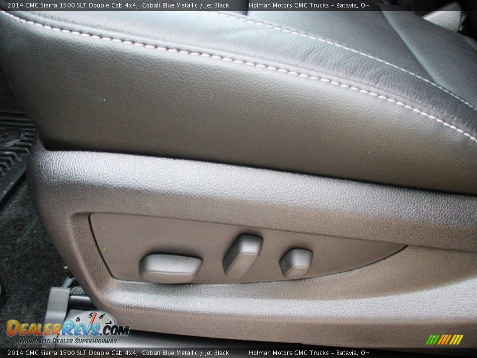 2014 GMC Sierra 1500 SLT Double Cab 4x4 Cobalt Blue Metallic / Jet Black Photo #8