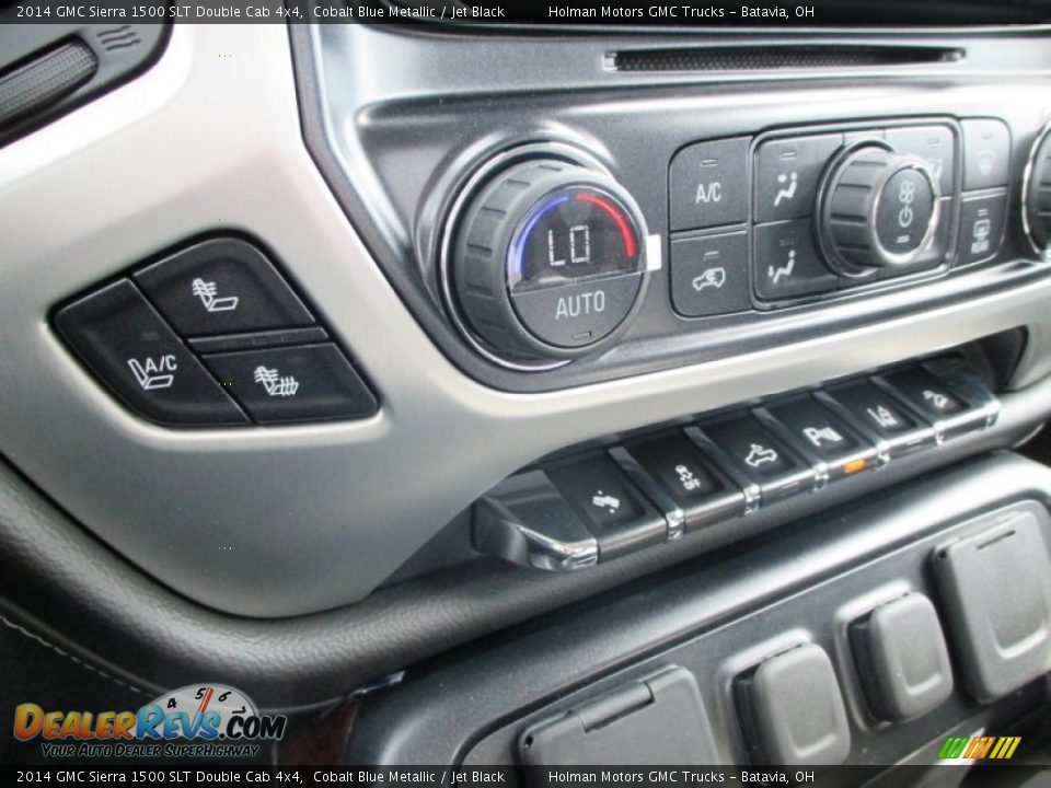 2014 GMC Sierra 1500 SLT Double Cab 4x4 Cobalt Blue Metallic / Jet Black Photo #15